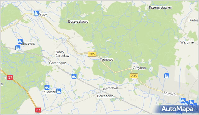 mapa Pątnowo, Pątnowo na mapie Targeo