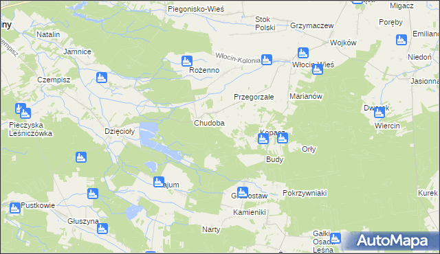 mapa Pęczek, Pęczek na mapie Targeo