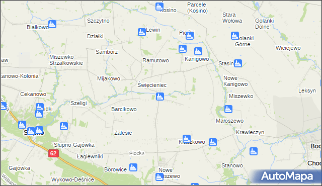 mapa Pepłowo gmina Bodzanów, Pepłowo gmina Bodzanów na mapie Targeo