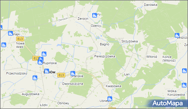 mapa Pereszczówka, Pereszczówka na mapie Targeo