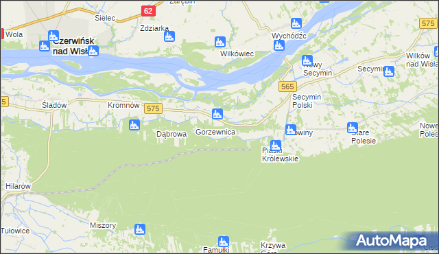 mapa Piaski Duchowne, Piaski Duchowne na mapie Targeo