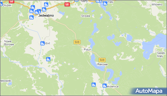 mapa Piduń, Piduń na mapie Targeo