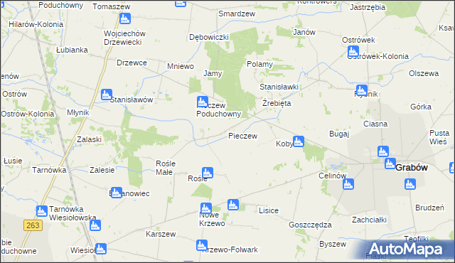 mapa Pieczew, Pieczew na mapie Targeo