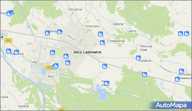 mapa Piekary gmina Jelcz-Laskowice, Piekary gmina Jelcz-Laskowice na mapie Targeo