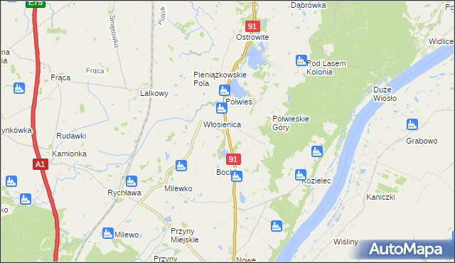 mapa Pieniążkowo, Pieniążkowo na mapie Targeo