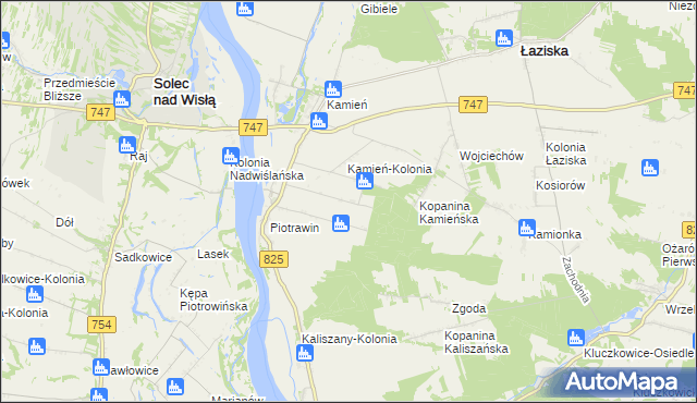 mapa Piotrawin-Kolonia, Piotrawin-Kolonia na mapie Targeo