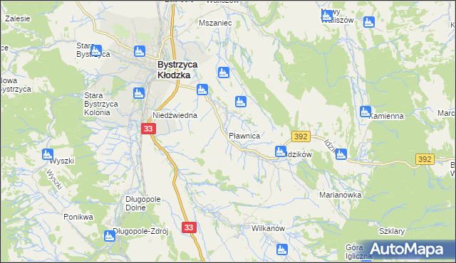 mapa Pławnica, Pławnica na mapie Targeo