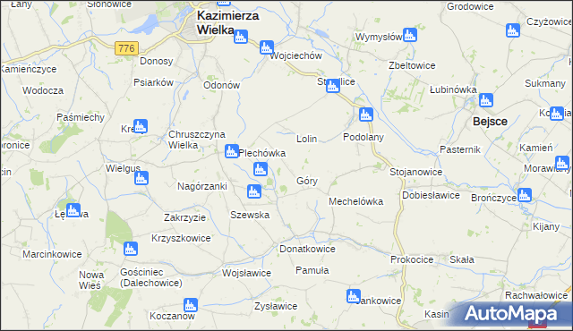 mapa Plechów, Plechów na mapie Targeo