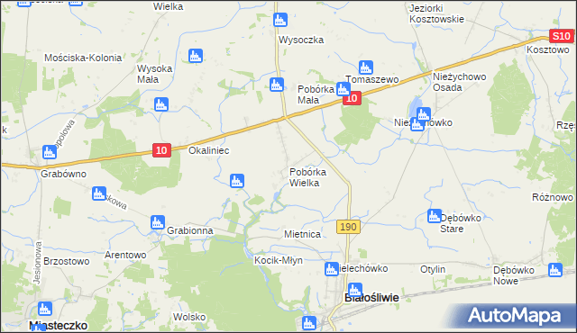 mapa Pobórka Wielka, Pobórka Wielka na mapie Targeo