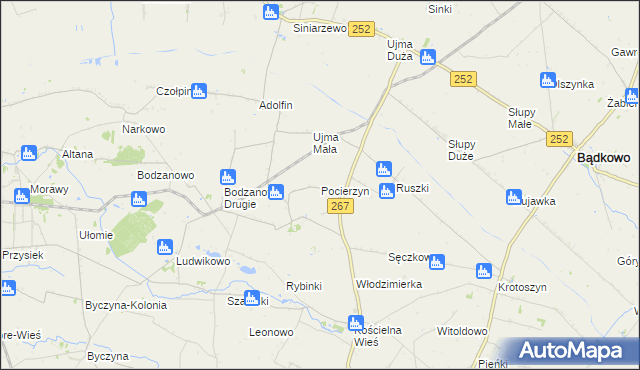 mapa Pocierzyn, Pocierzyn na mapie Targeo