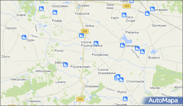 mapa Poczałkowo, Poczałkowo na mapie Targeo