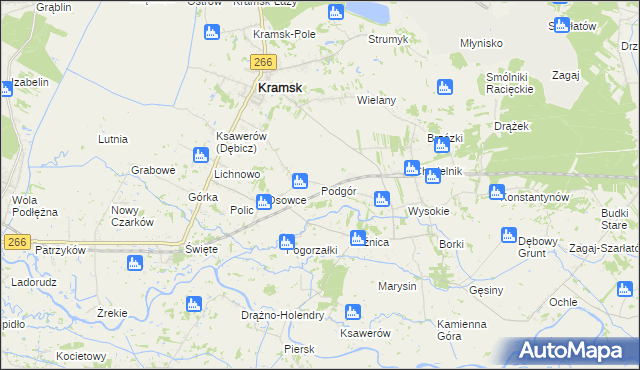 mapa Podgór, Podgór na mapie Targeo