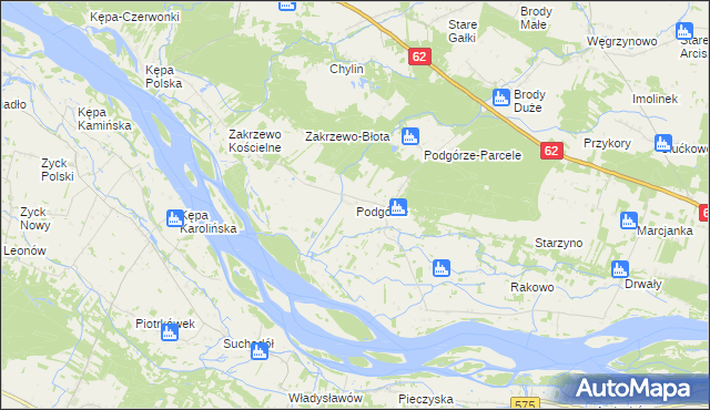 mapa Podgórze gmina Mała Wieś, Podgórze gmina Mała Wieś na mapie Targeo