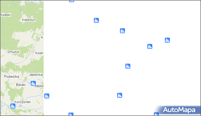 mapa Podgórze gmina Radzanów, Podgórze gmina Radzanów na mapie Targeo