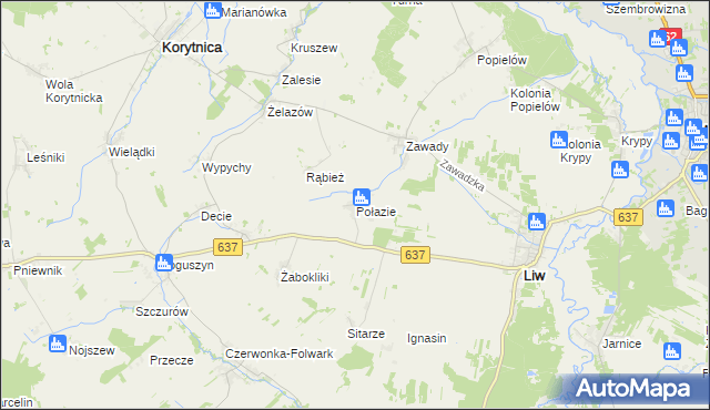 mapa Połazie, Połazie na mapie Targeo