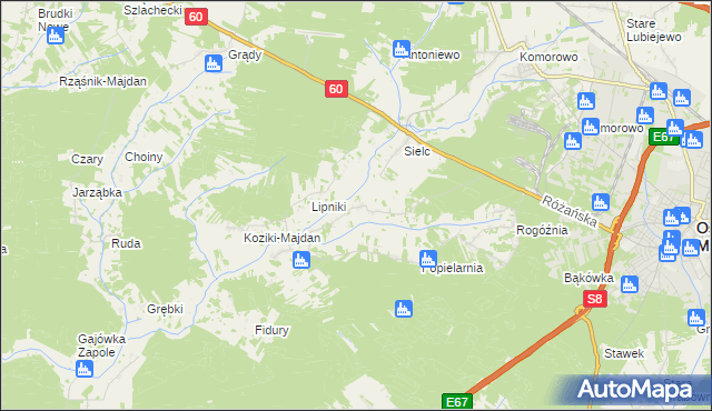 mapa Pólki, Pólki na mapie Targeo