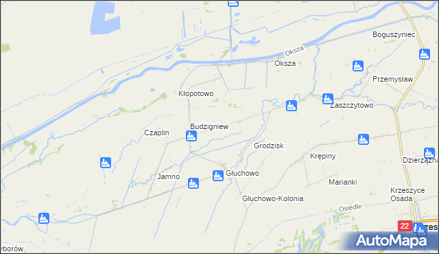 mapa Polne gmina Słońsk, Polne gmina Słońsk na mapie Targeo