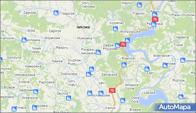 mapa Połom Mały, Połom Mały na mapie Targeo