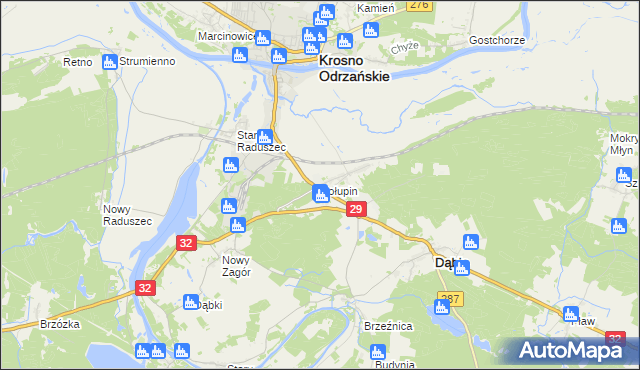 mapa Połupin, Połupin na mapie Targeo