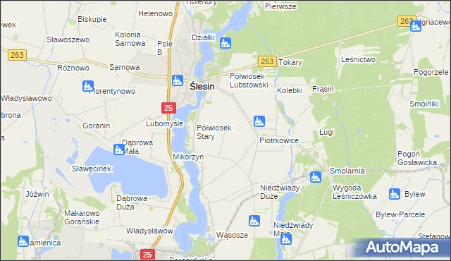 mapa Półwiosek Nowy, Półwiosek Nowy na mapie Targeo