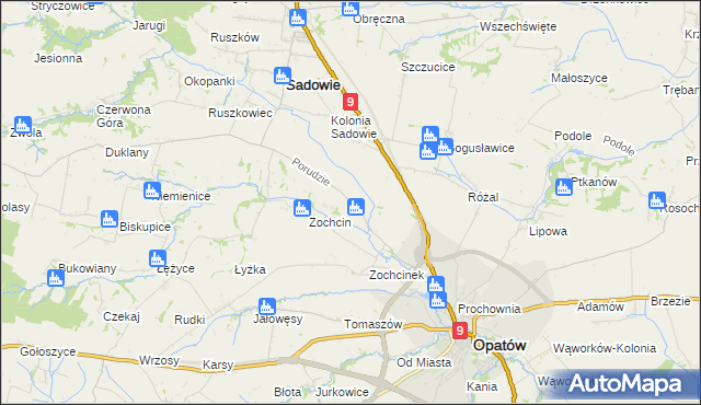 mapa Porudzie, Porudzie na mapie Targeo