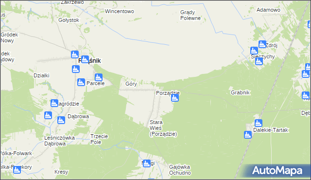 mapa Porządzie, Porządzie na mapie Targeo