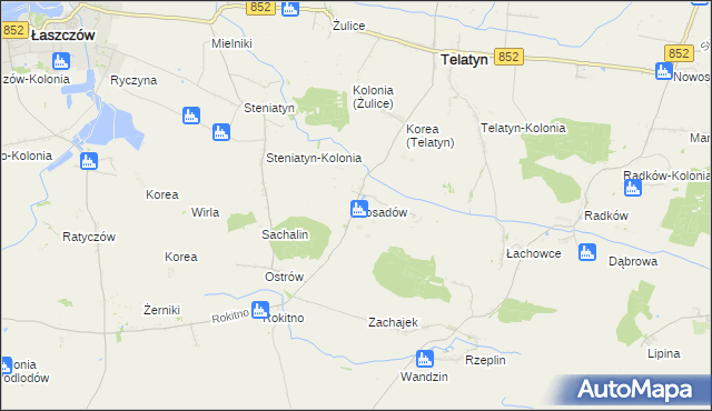 mapa Posadów, Posadów na mapie Targeo