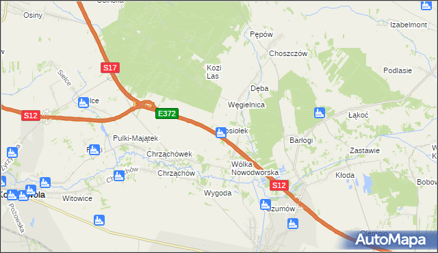 mapa Posiołek, Posiołek na mapie Targeo
