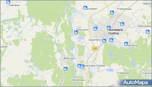 mapa Promnice gmina Czerwonak, Promnice gmina Czerwonak na mapie Targeo