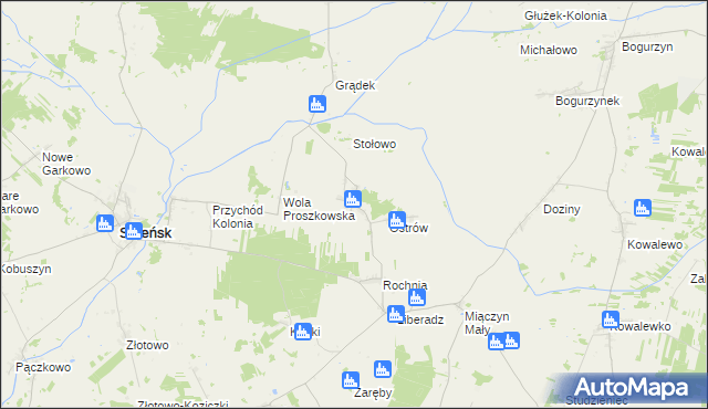 mapa Proszkowo, Proszkowo na mapie Targeo