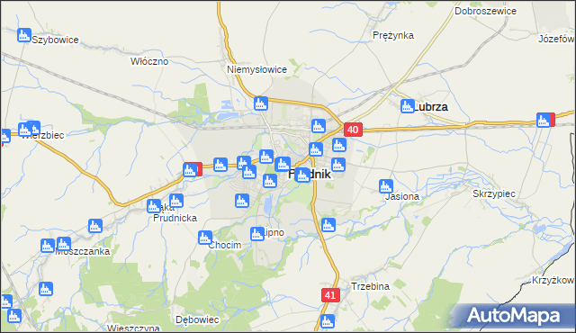 mapa Prudnik, Prudnik na mapie Targeo