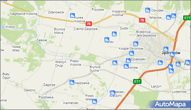 mapa Prząsław Mały, Prząsław Mały na mapie Targeo