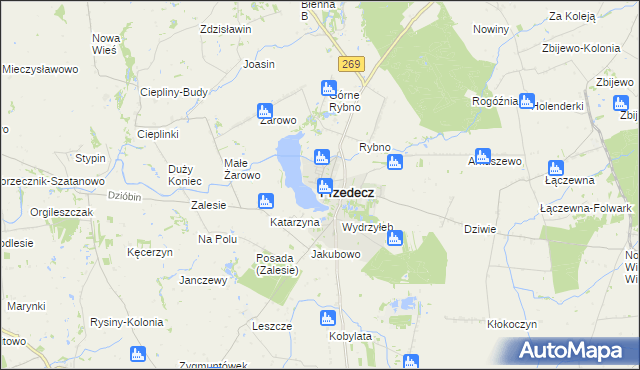 mapa Przedecz, Przedecz na mapie Targeo