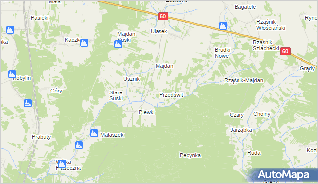 mapa Przedświt, Przedświt na mapie Targeo