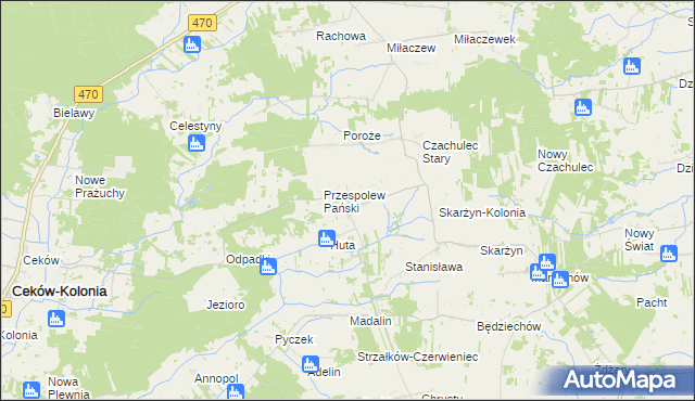 mapa Przespolew Kościelny, Przespolew Kościelny na mapie Targeo