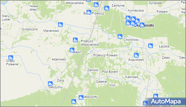 mapa Przetycz-Folwark, Przetycz-Folwark na mapie Targeo