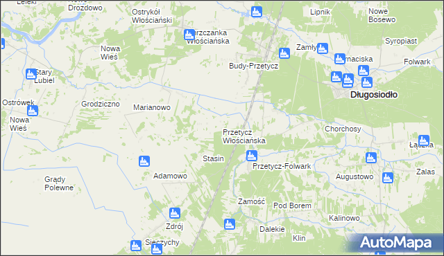 mapa Przetycz Włościańska, Przetycz Włościańska na mapie Targeo