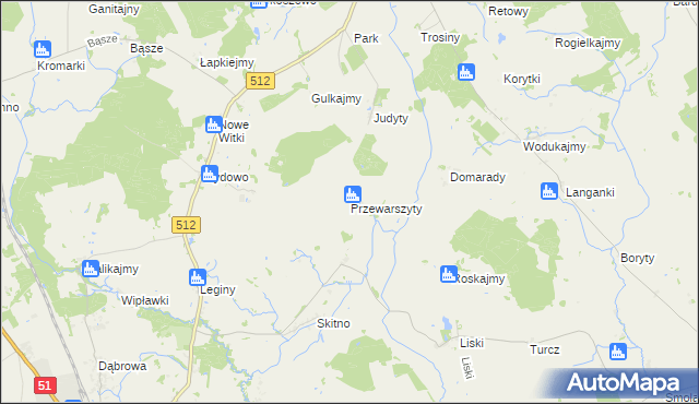 mapa Przewarszyty, Przewarszyty na mapie Targeo