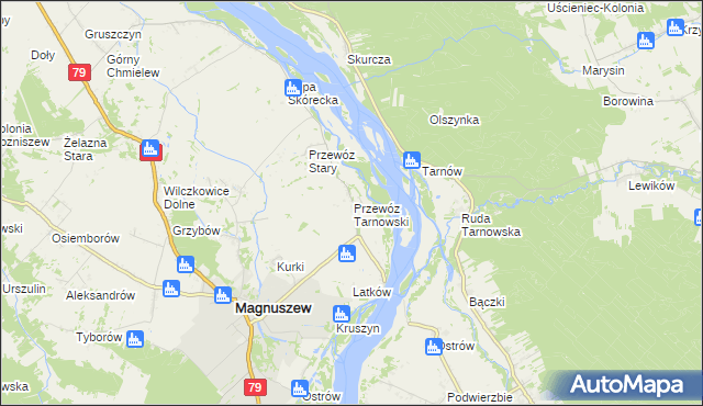 mapa Przewóz Tarnowski, Przewóz Tarnowski na mapie Targeo