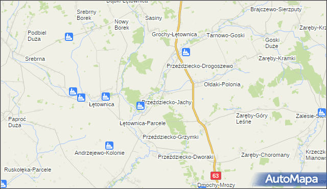 mapa Przeździecko-Lenarty, Przeździecko-Lenarty na mapie Targeo