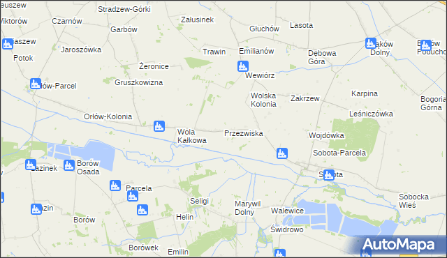 mapa Przezwiska, Przezwiska na mapie Targeo