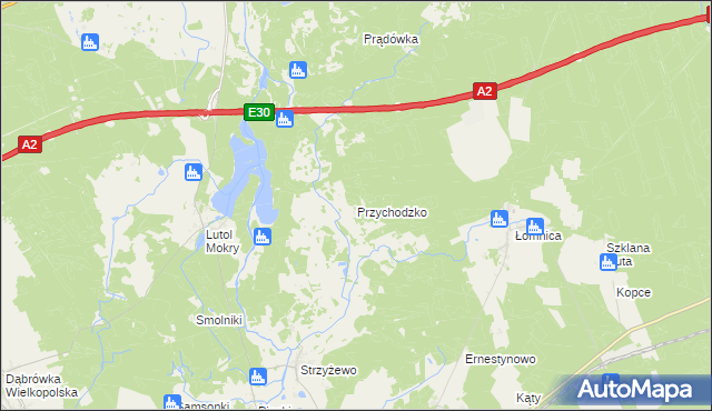 mapa Przychodzko, Przychodzko na mapie Targeo