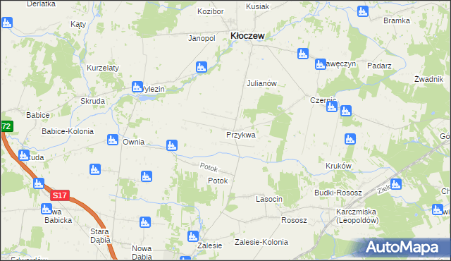 mapa Przykwa, Przykwa na mapie Targeo