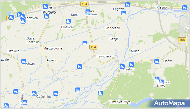 mapa Przynotecko, Przynotecko na mapie Targeo