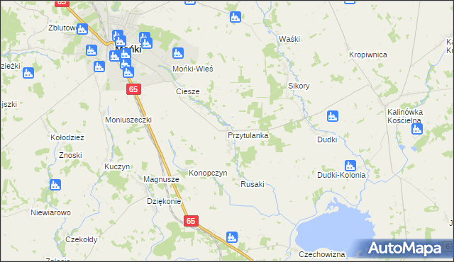 mapa Przytulanka, Przytulanka na mapie Targeo