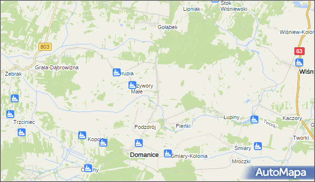 mapa Przywory Duże, Przywory Duże na mapie Targeo