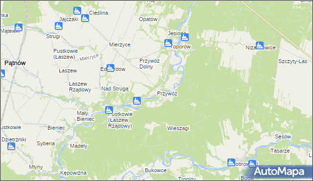 mapa Przywóz, Przywóz na mapie Targeo