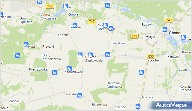 mapa Puszno Godowskie, Puszno Godowskie na mapie Targeo