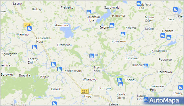 mapa Rąb, Rąb na mapie Targeo