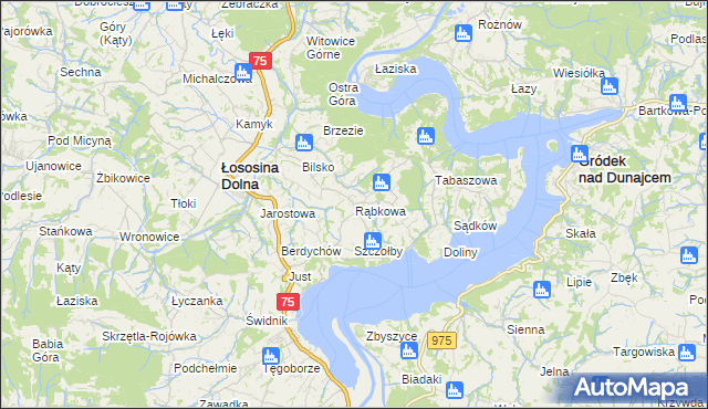 mapa Rąbkowa, Rąbkowa na mapie Targeo